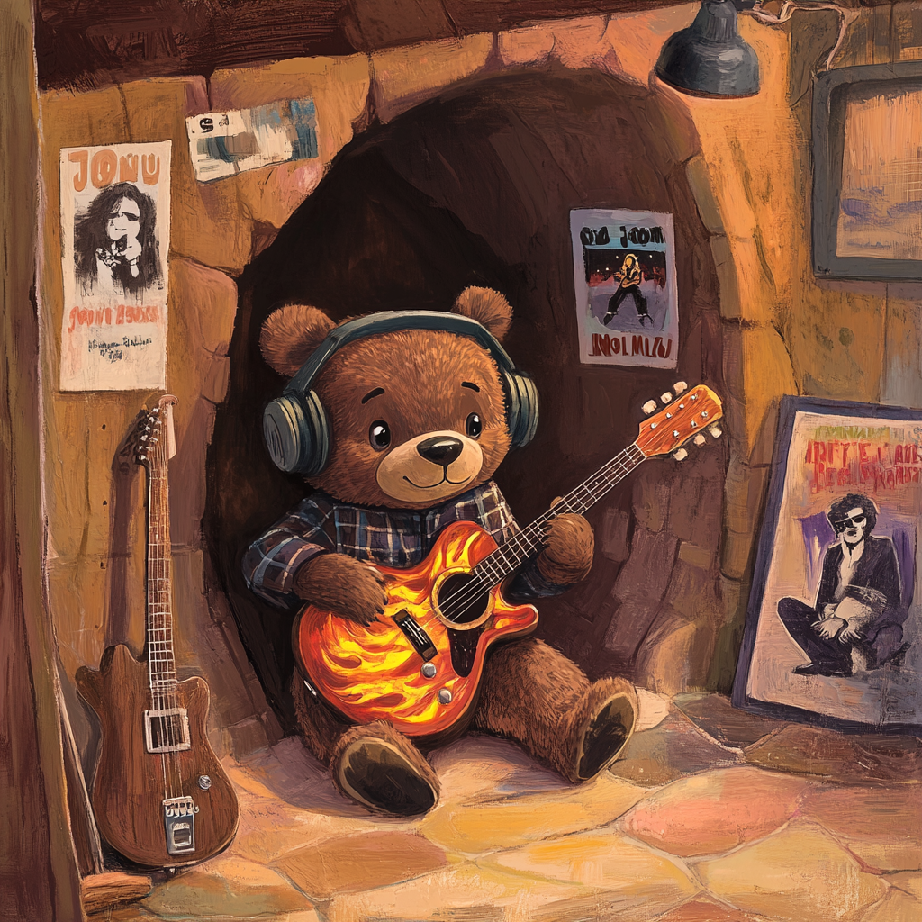 A Young Bear's Dream: Rock Star in Cave