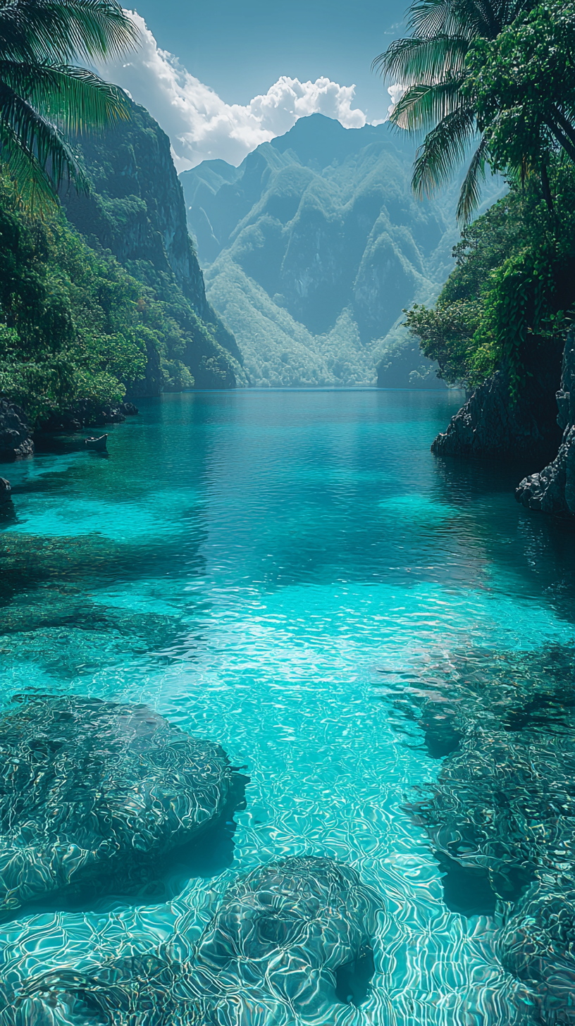 A beautiful night scene in the Philippines