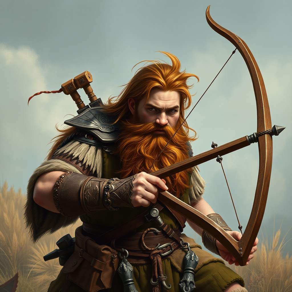 A brave dwarf with a big crossbow.