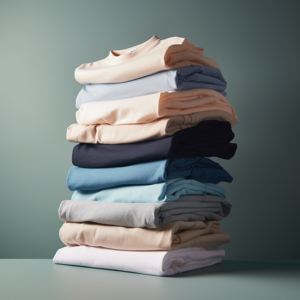 A collection of cotton t-shirts and shorts