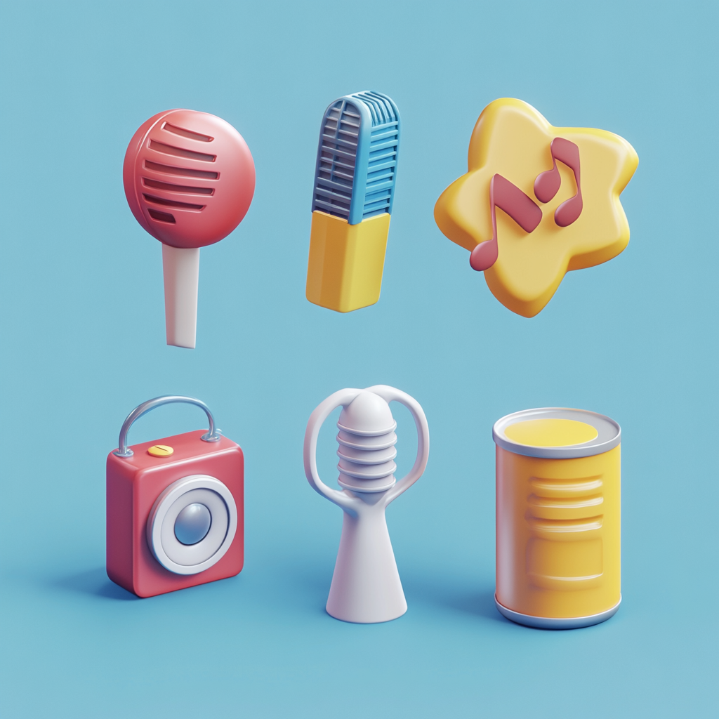 A collection of detailed and gorgeous 3D icons.