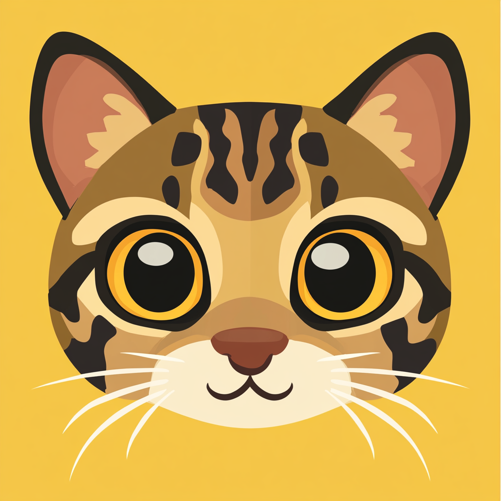 A cute emoji of a boyish cub cat.