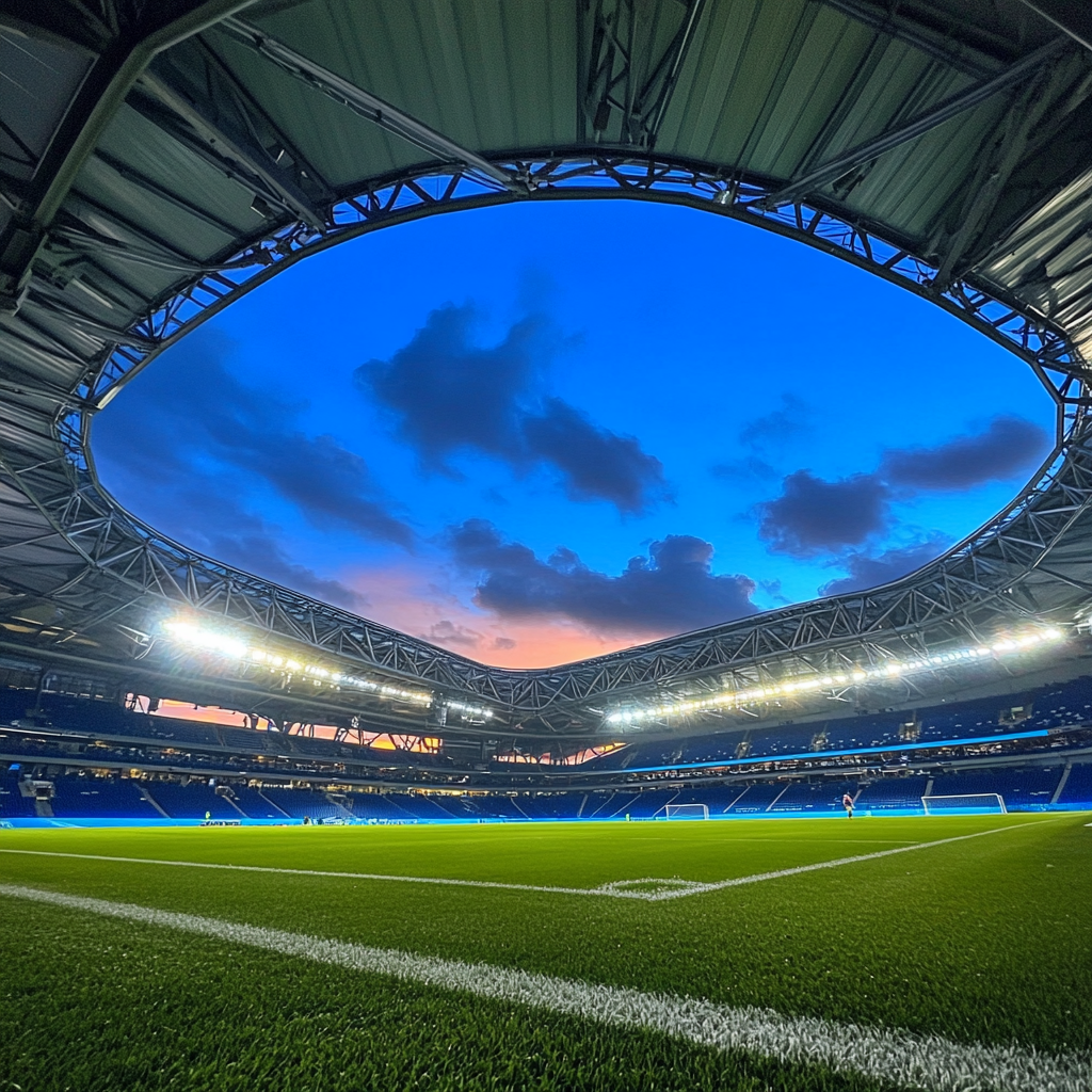 A football player's view of a modern stadium