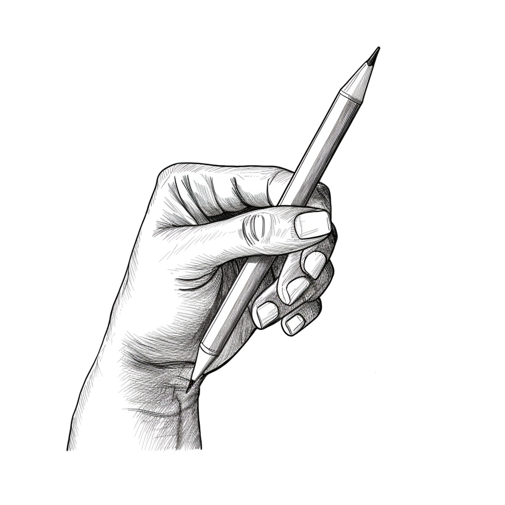 A hand drawing with a pencil in vintage style.