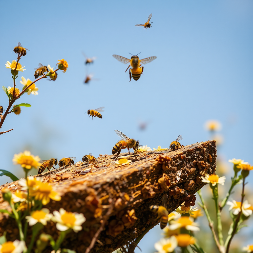 A kingdom of busy honey-making bees.