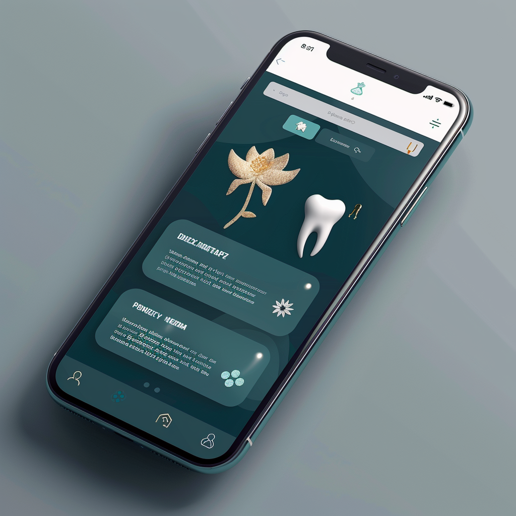 A luxury oral care app interface design