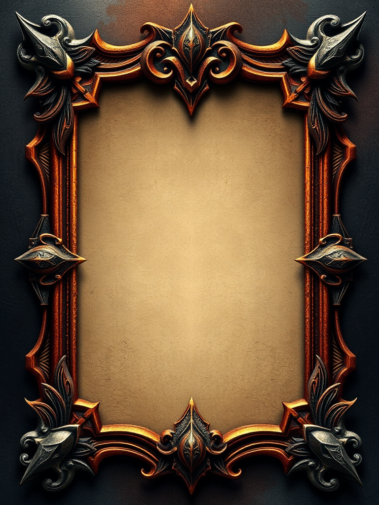 A magical card with a cool frame.