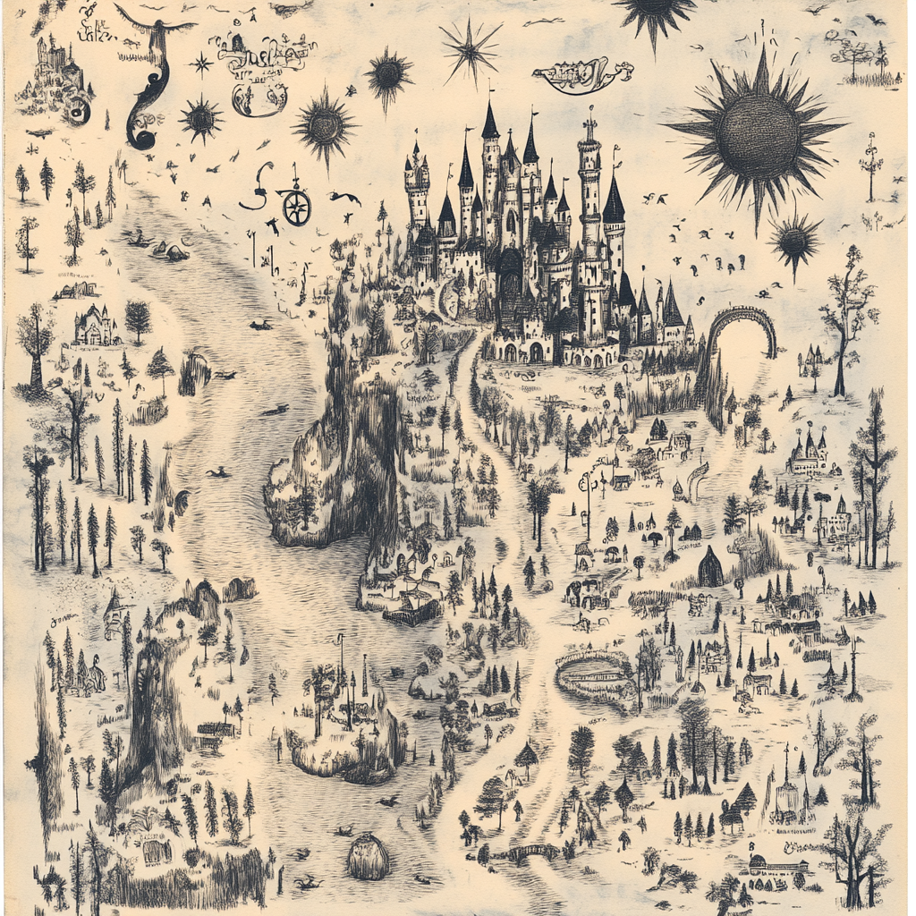 A magical map designed by a 12-year-old artist.