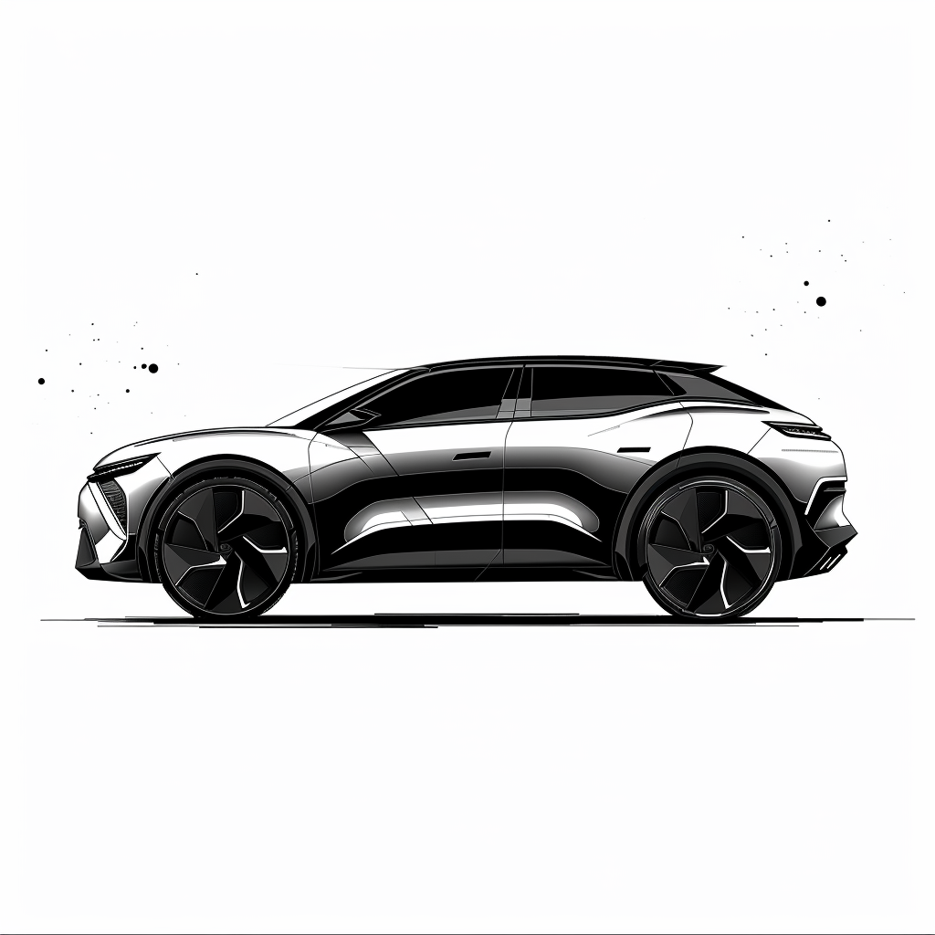 A modern black and white Citroen concept