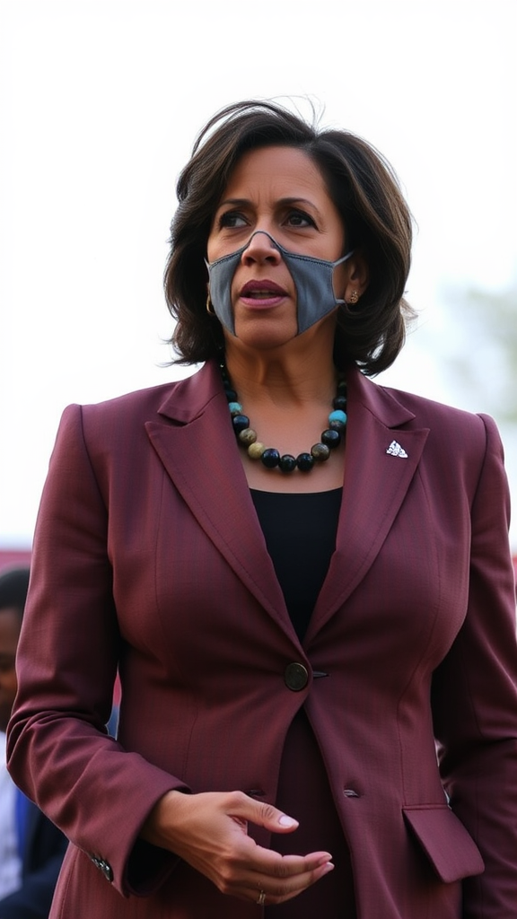 A picture of Kamala Harris, the Vice President.