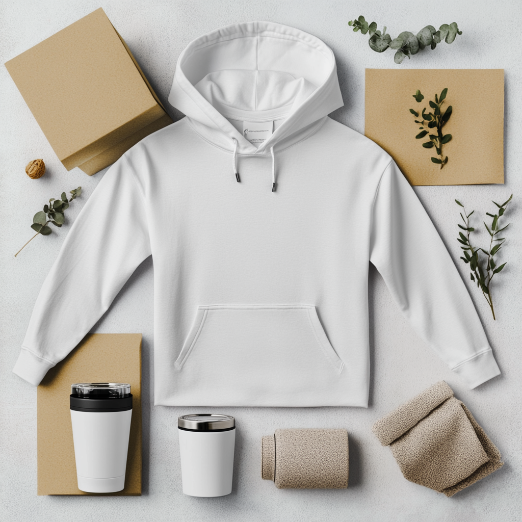 A professional bundle of blank apparel