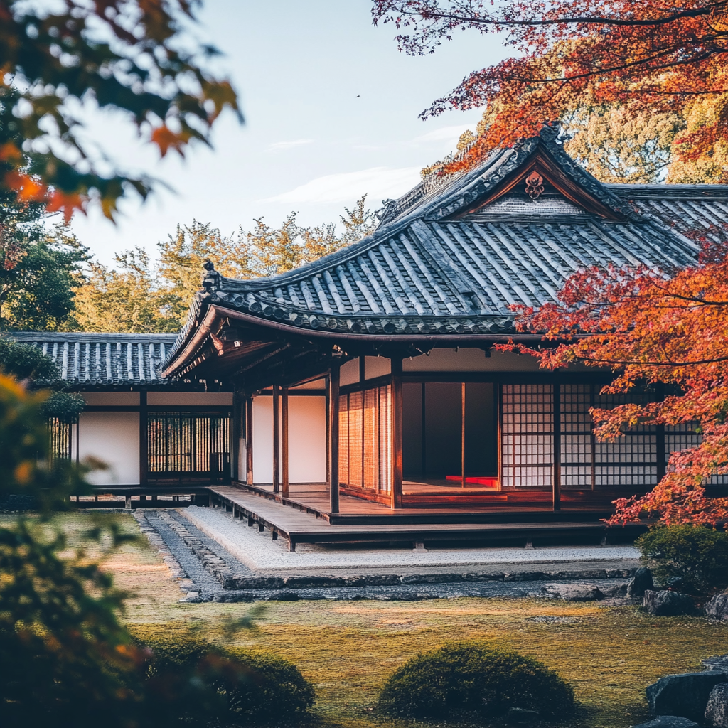 A quiet picture of Katsura Imperial Villa, Japan.