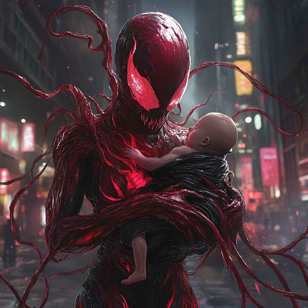 A scary but caring female version of Carnage.