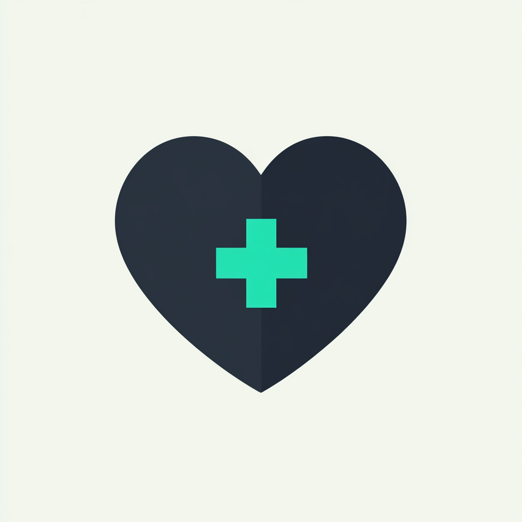 A simple, calming icon symbolizing good health