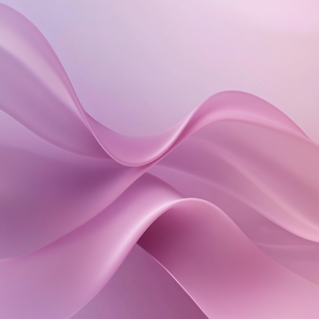 A soothing, pale pink to lavender gradient background.