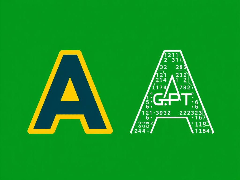 AA logo with green circuit board background and GPT code.