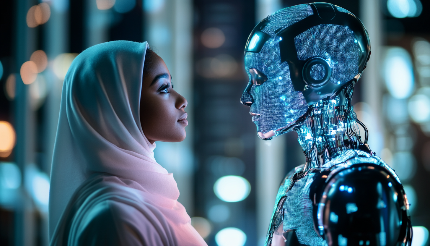 AI enhancing relationships for black and brown Muslim couples.