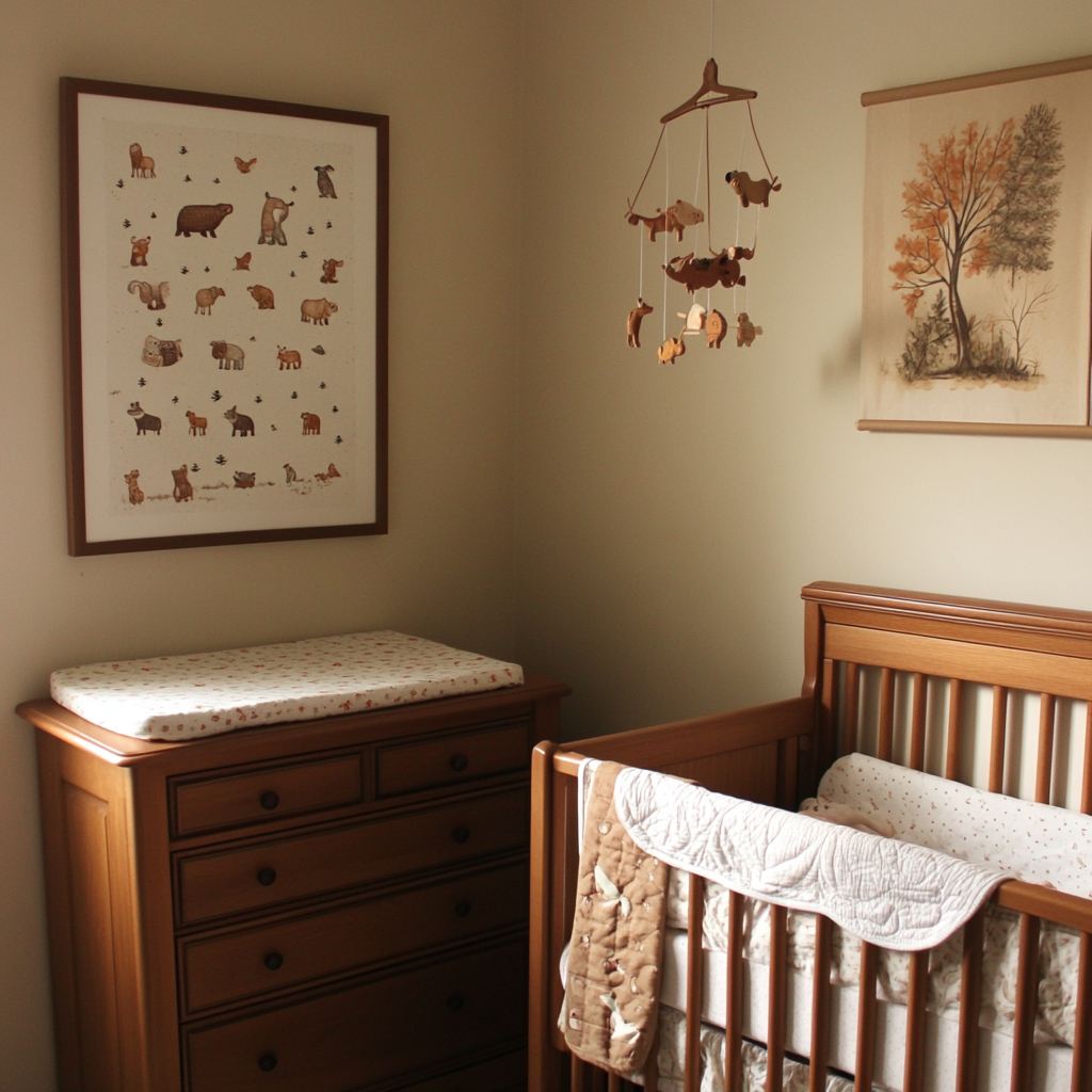 Adorable woodland nursery for baby boy