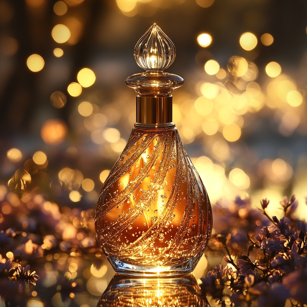 Advertising for Golden Lure perfume with free shipping.