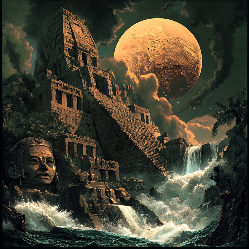 Album Cover Design with Historic Imagery, Rich Colors