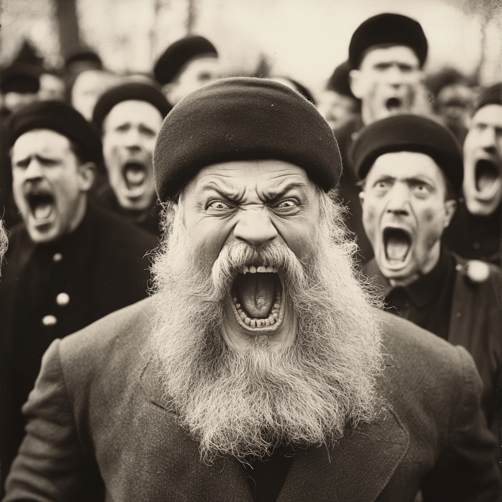 An Angry Mullah Riot in Sweden, 1920