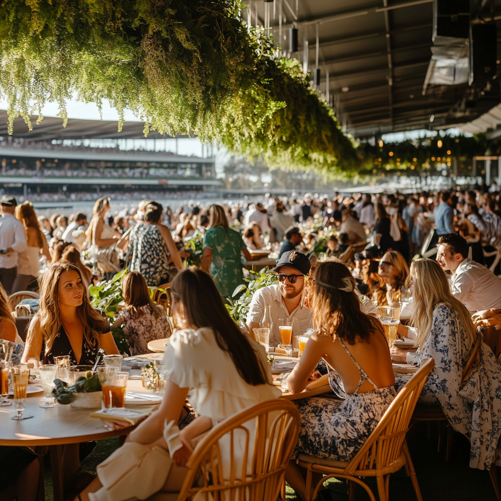 An Exciting Horse Race Day at the Park