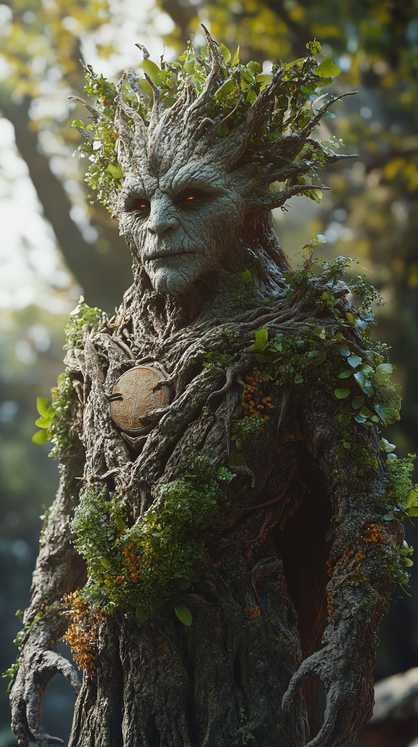 An Intricate Evil Druid God in Ultra Realistic Image