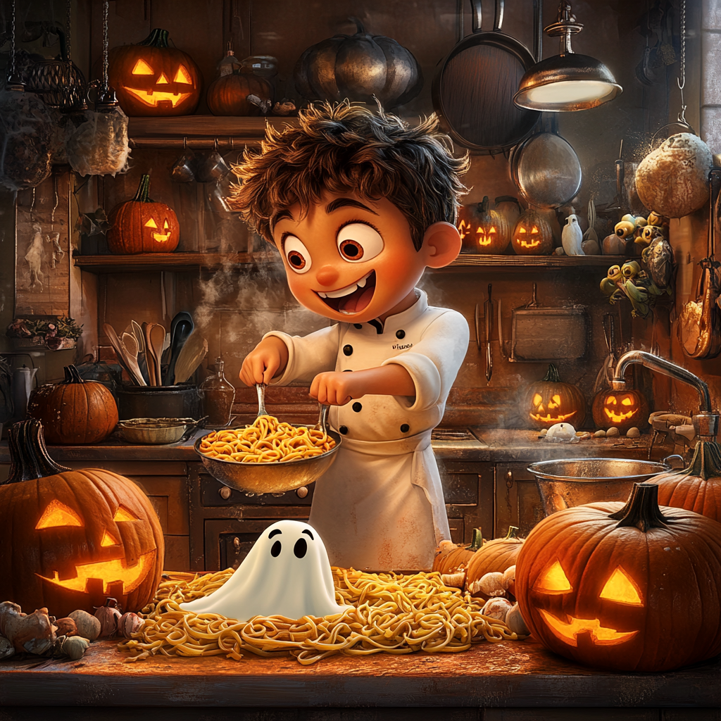 An Italian Chef Preparing Halloween Dishes: Pixar Movie