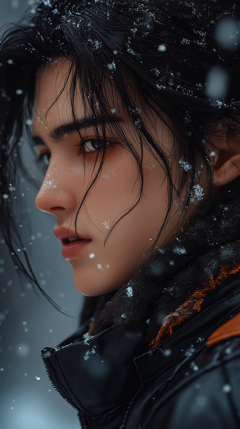 Android 17's Hyper-realistic, Russian-styled, Cold Siberian Portrait