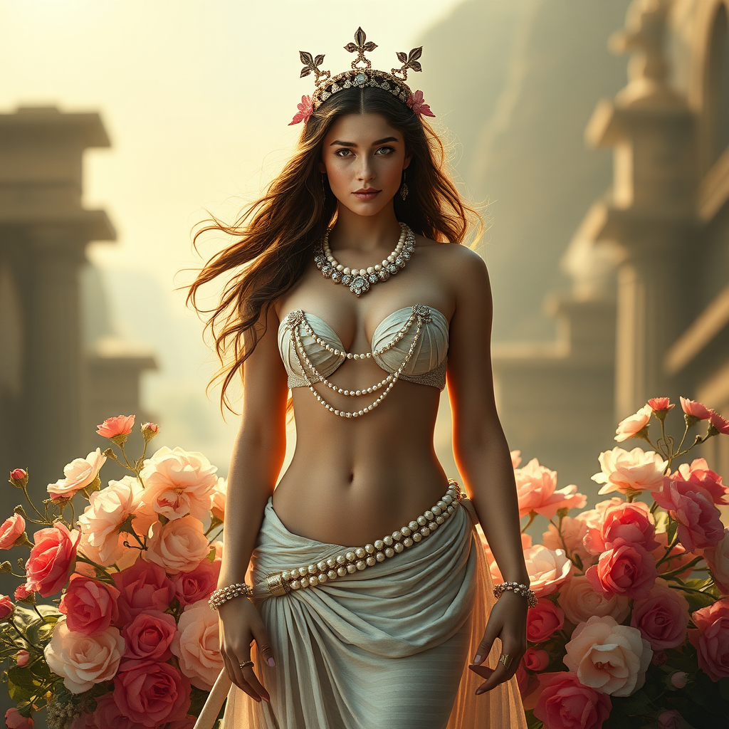 Aphrodite Full Body Photography: Hyperrealistic Greek Goddess