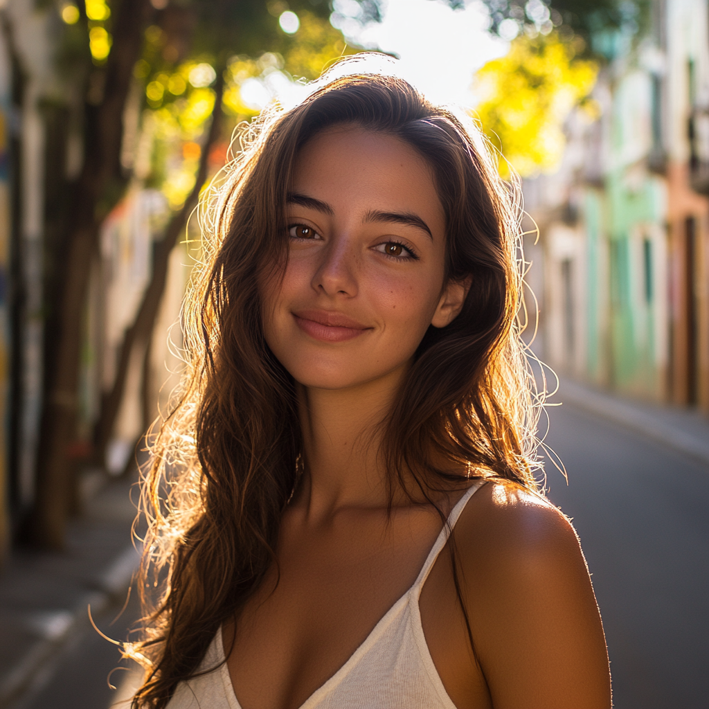 Argentinian Woman in Buenos Aires, Warm, Radiant Smile