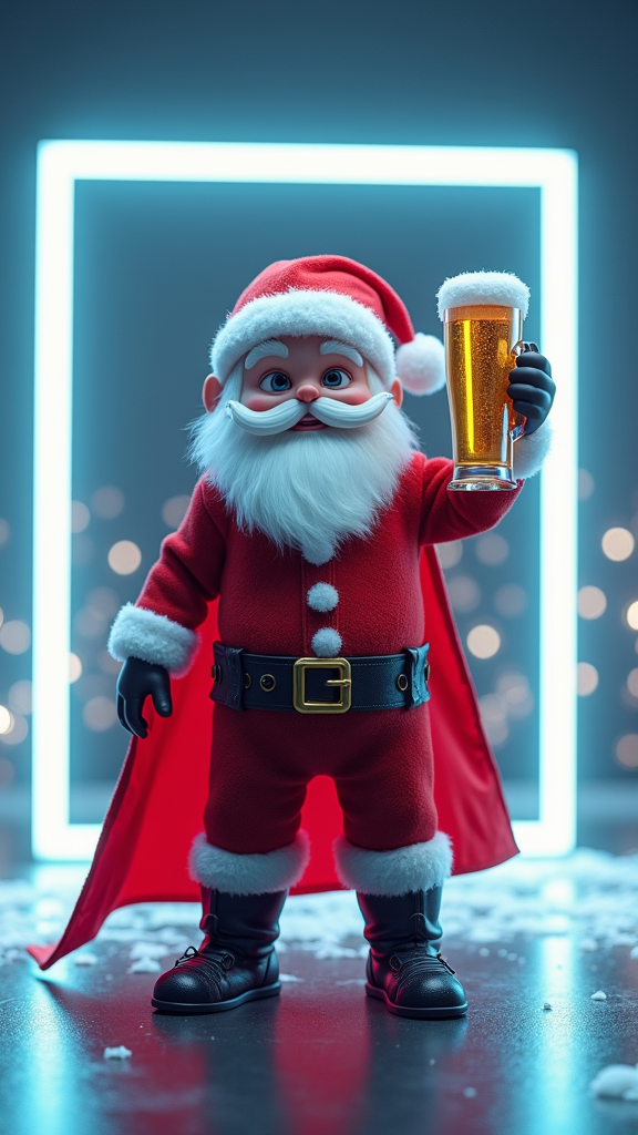 Baby Thor's Funny Christmas Party in Neon Cube