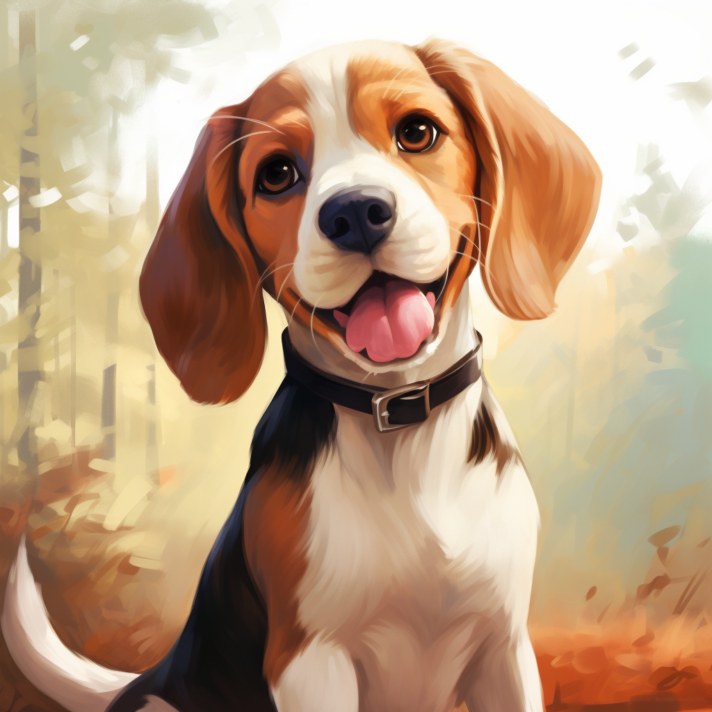 Cute Beagle Dog Boy Picture (Max 6 words)