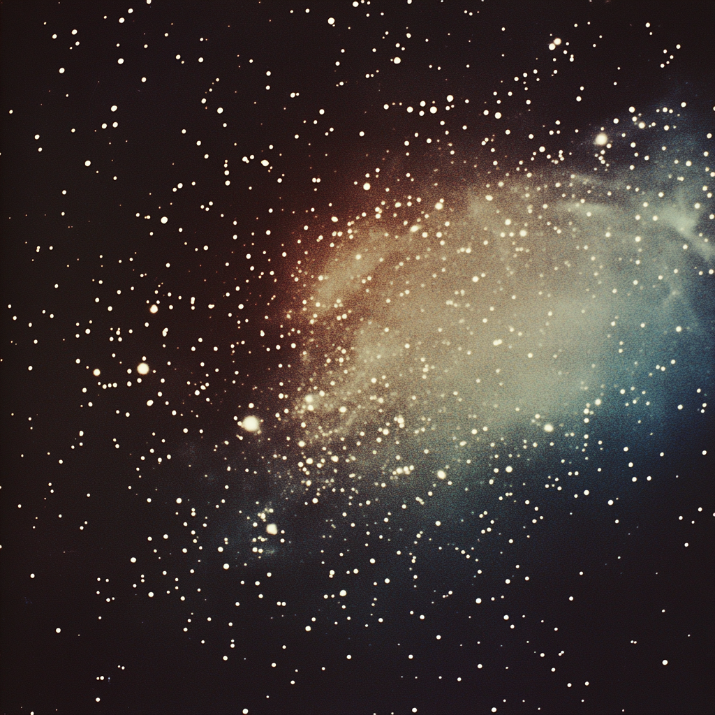 Beautiful 1950s Film: Bright Stars and Nebulae