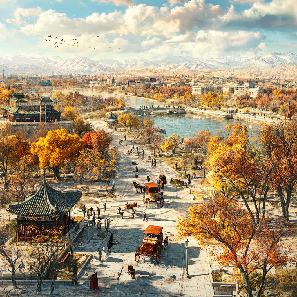 Beijing City Past 1900s: Incredible 3D Render Photography