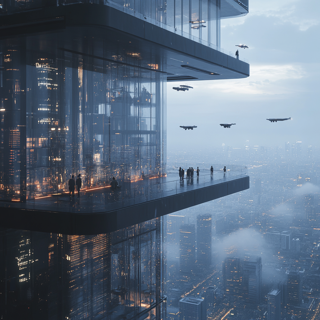 Beijing Cityscape in the 7000s: Futuristic 3D Rendering