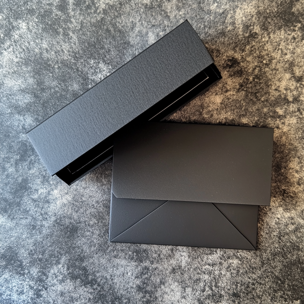 Black Presentation Box with Premium Envelope