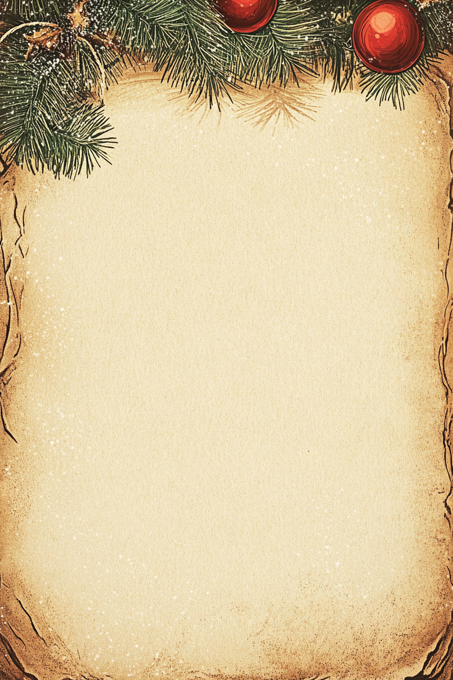 Blank template for Santa letters on North Pole paper.