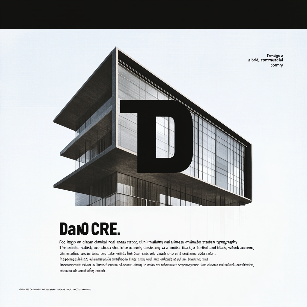 Bold, simple logo for real estate company, DanO CRE.