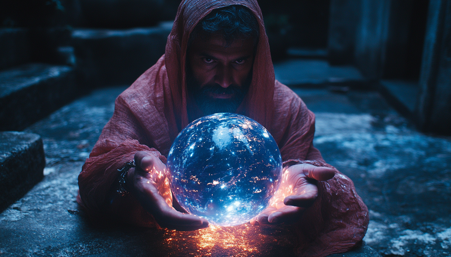 Brazilian father and daughter hold Earth in purple fabric