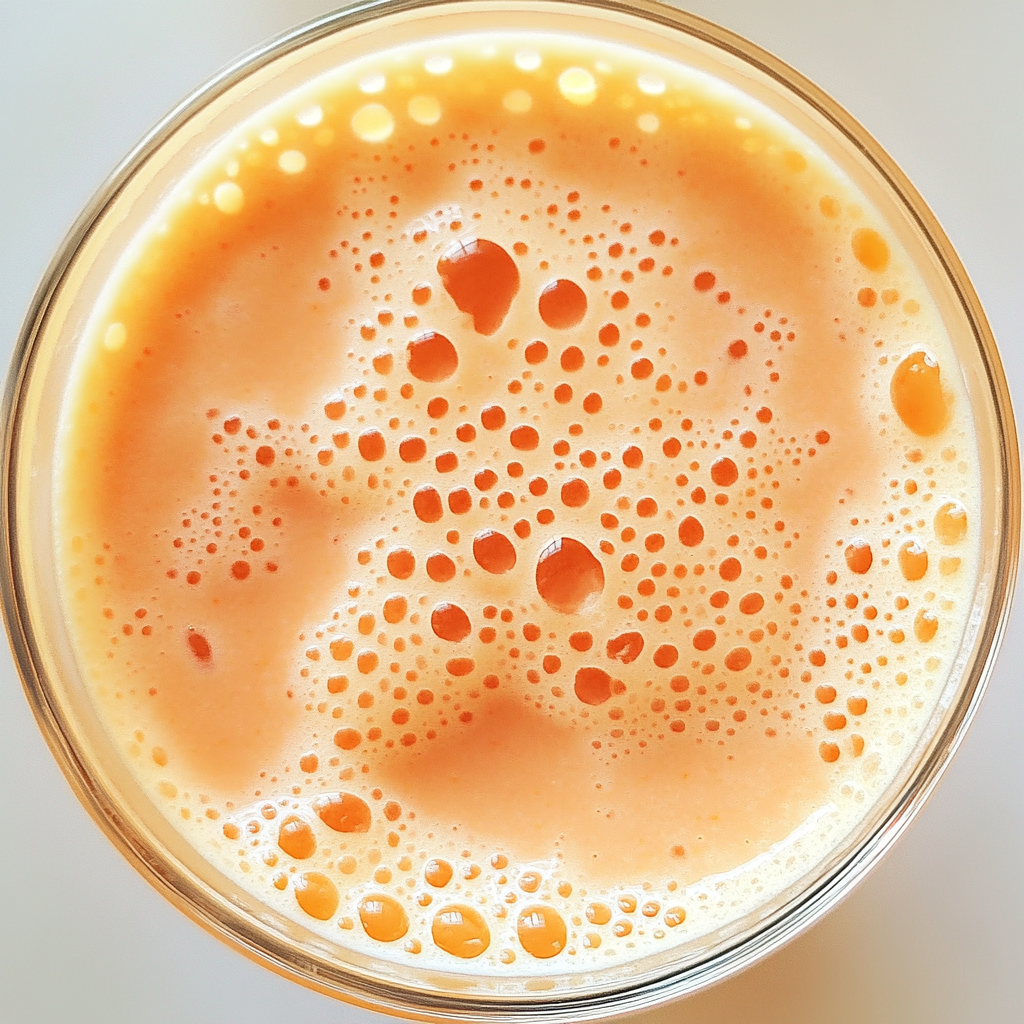 Bright glass cup of yogurt drink with water droplets