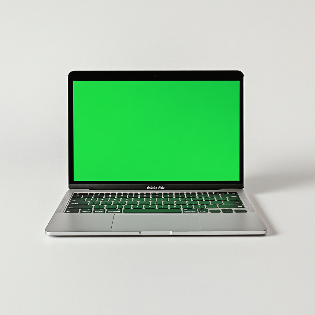 Bright green screen on M4 MacBook Air.