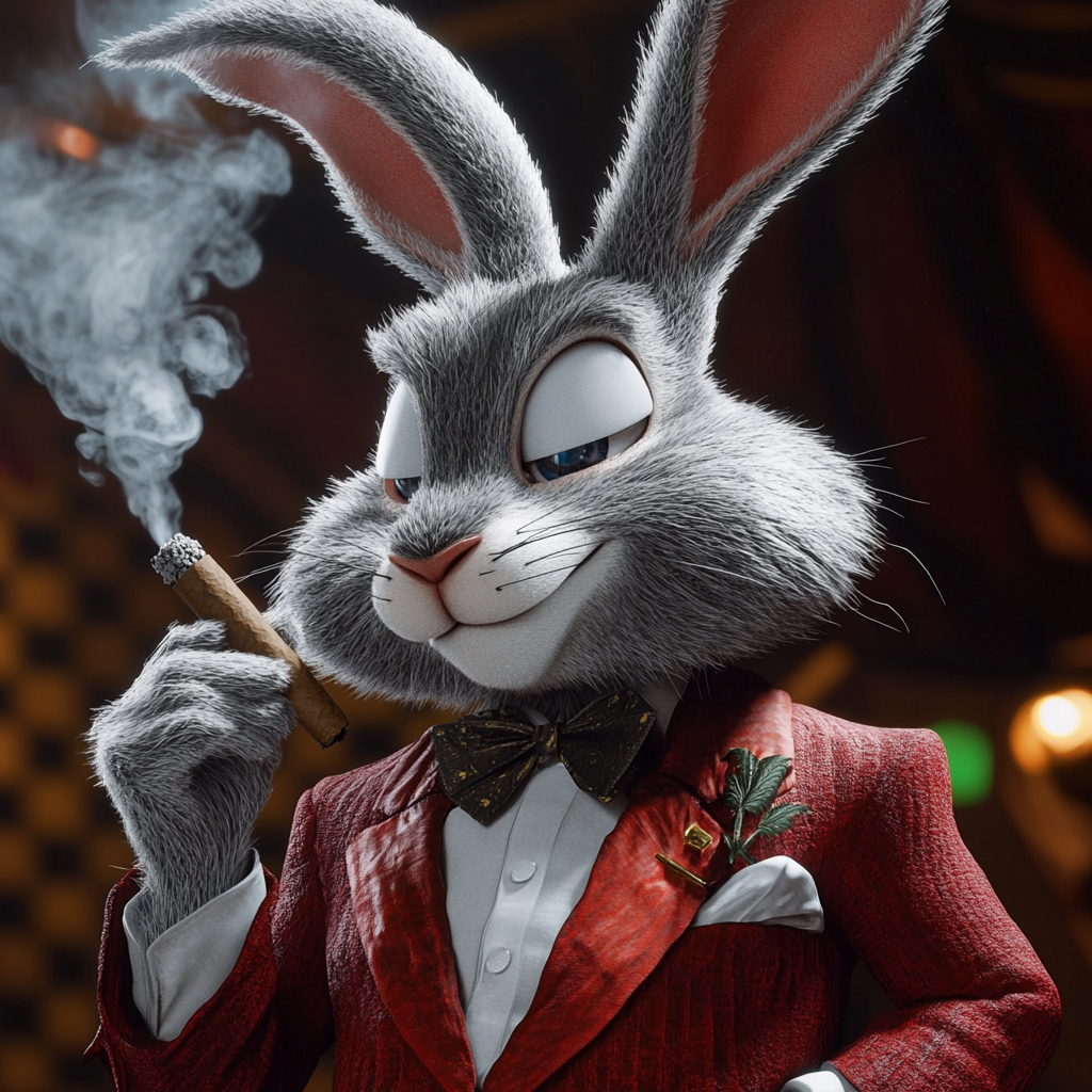 Bugs Bunny, the Gangster Nugget, in Action.