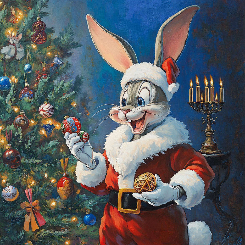 Bugs Bunny celebrates holidays with friends