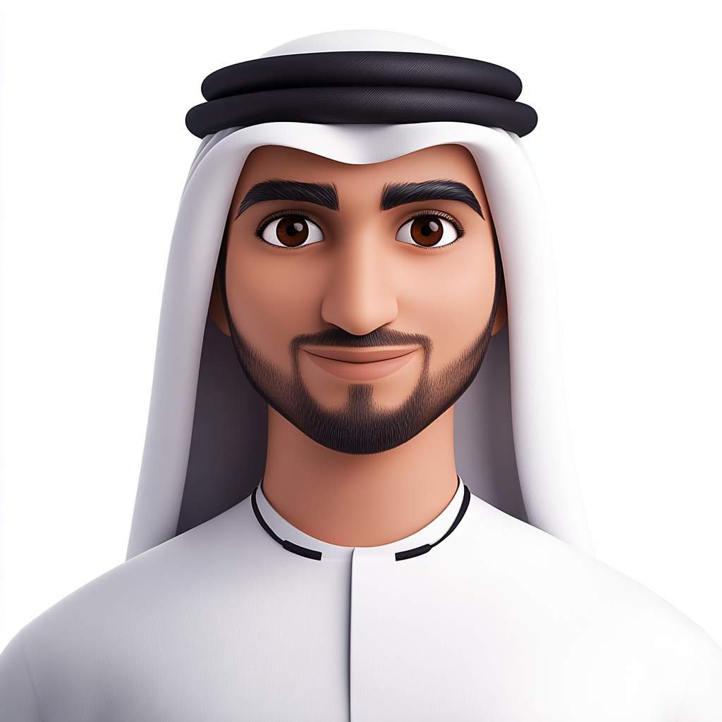 Calm UAE Man in Traditional Attire