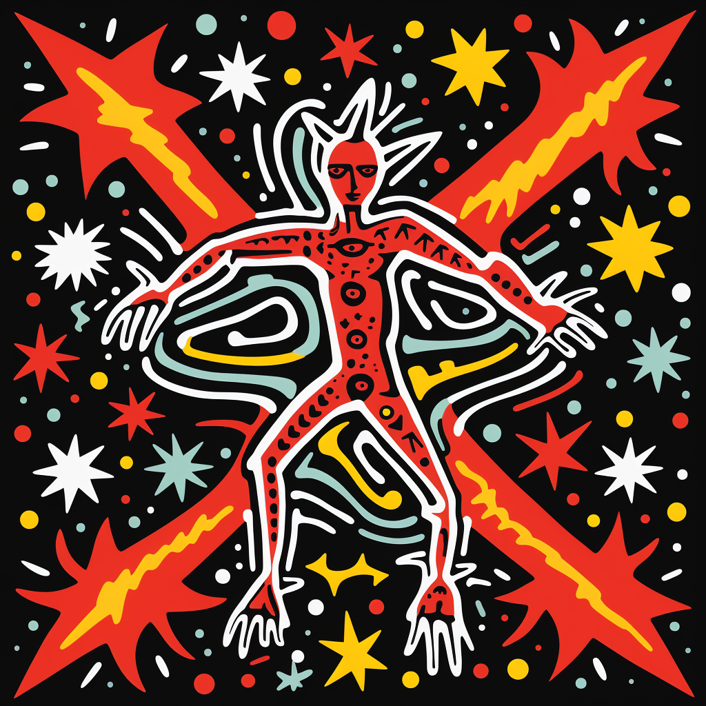 Canopus Star in Keith Haring Inspired Artwork