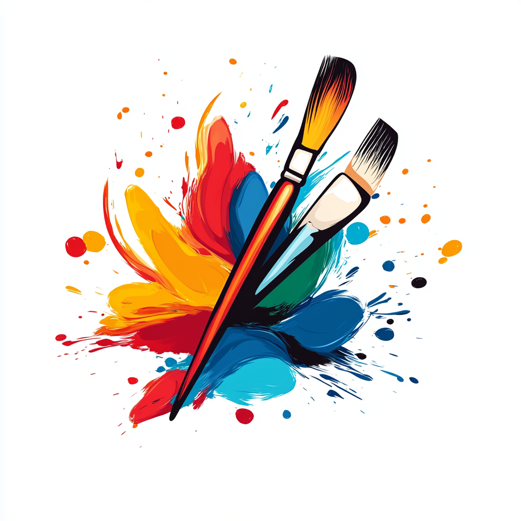 Captivating logo for artist, handmade paintings. Reflects creativity, passion.