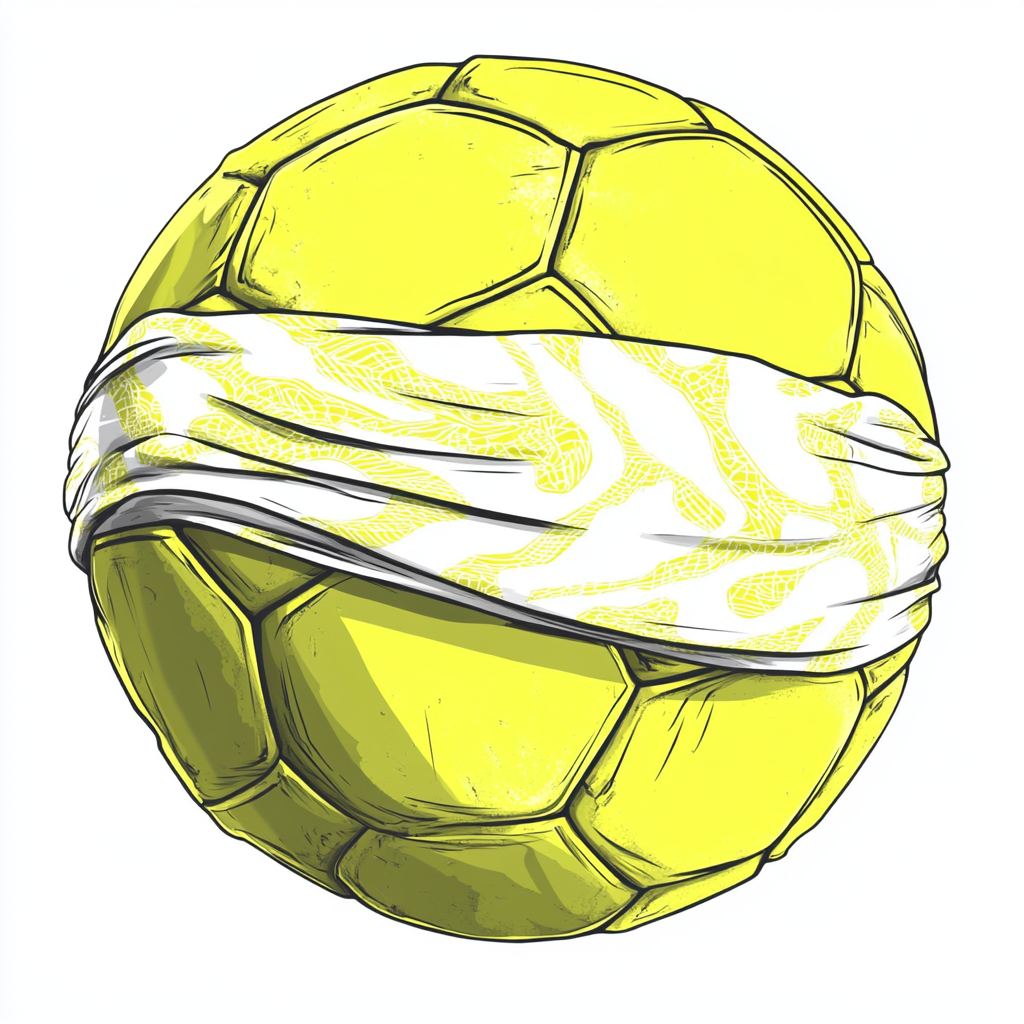 Cartoon Ninja Turtle Style Soccer Ball Logo