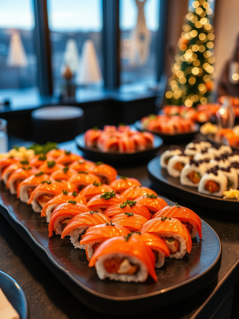 Catering Sabi Sushi at Office Christmas Party