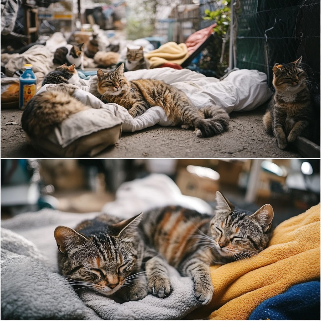 Cats Helping Homeless and Sick Animals